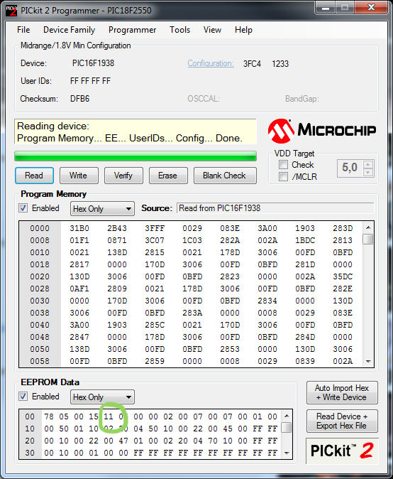 PicKit2 programmer