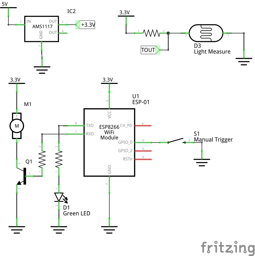 Saphirus Air Freshener PCB modded schematic