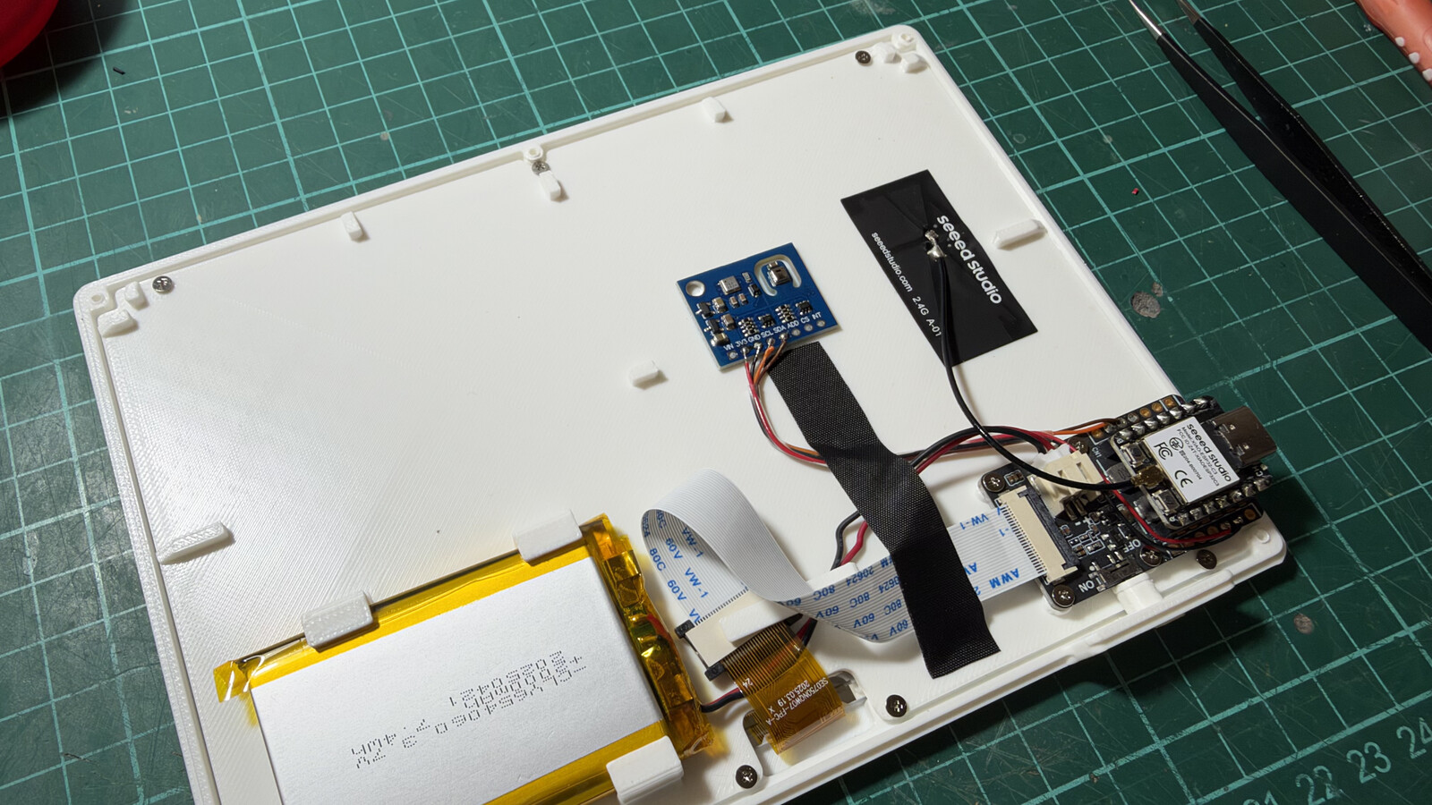 e-Paper display open, module connected