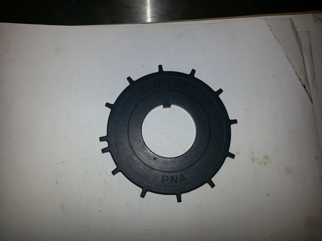 A stock 12+1 trigger wheel from a Honda K-series engine.