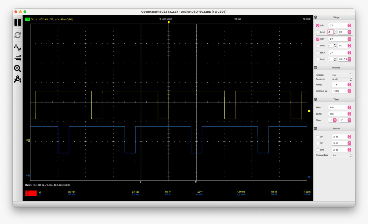 timing ok between outputs