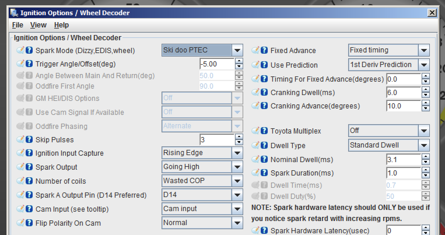 Tunerstudio trigger configuration