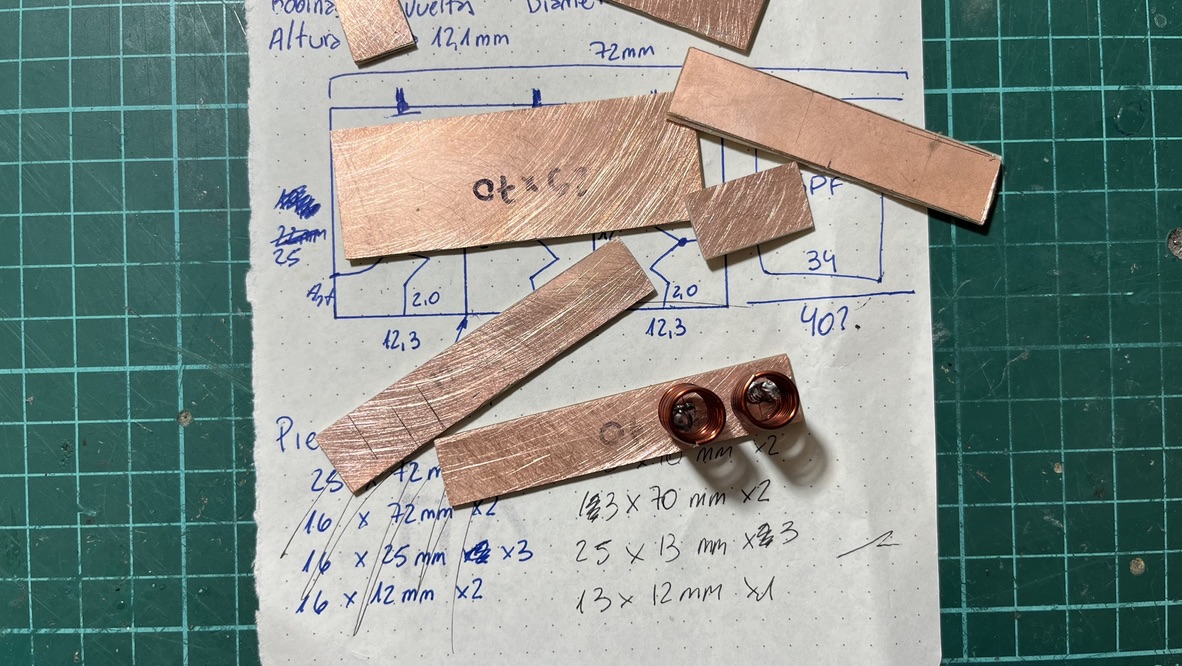 Cavity filter v1 pieces